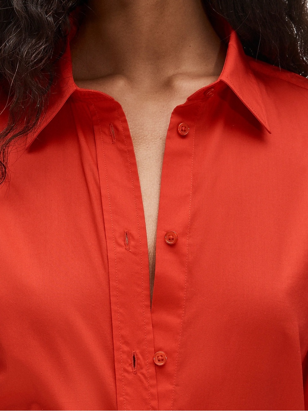 J. Crew Vibrant Red Button-Down Shirt - Picture 2 of 3